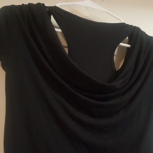 NWOT / CABI black draped tank t shirt